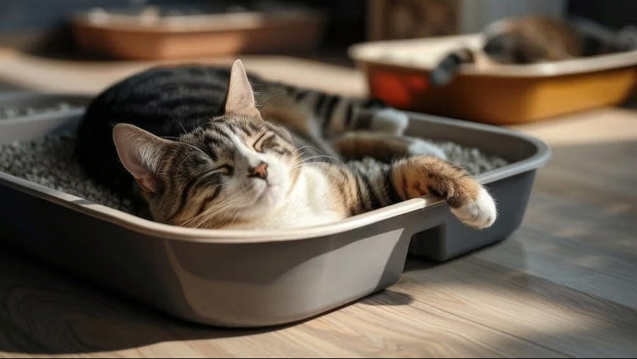 Why Is My Cat Sleeping in the Litter Box? Should You Be Concerned?