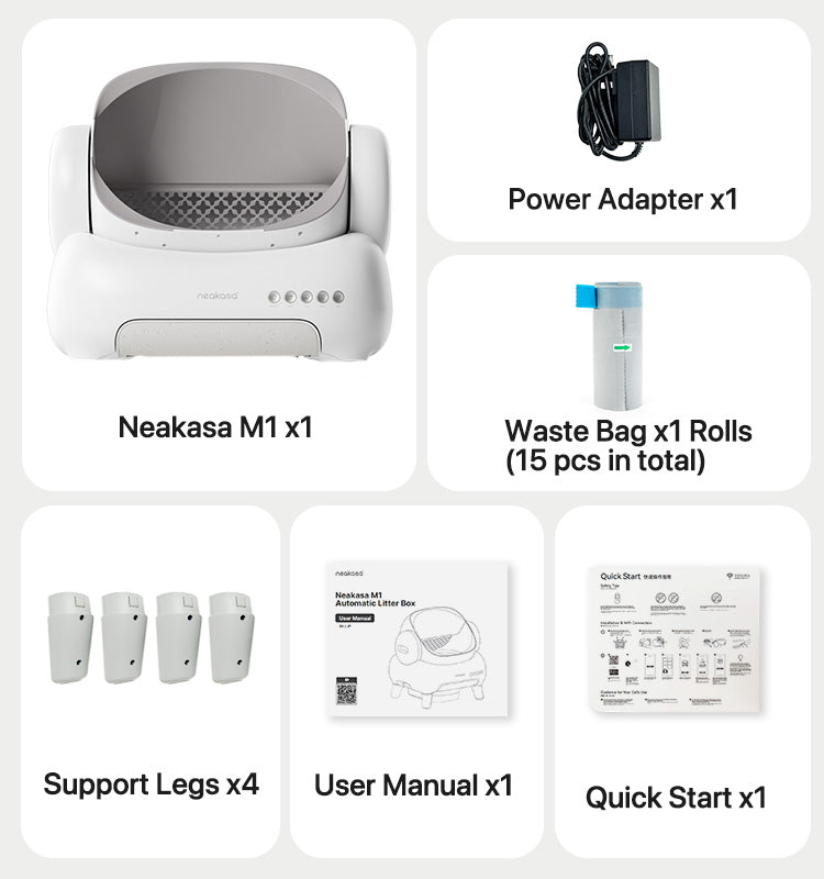 M1 Lite Plus Litter Box x2 + 2 Rolls M1 Bags Bundle