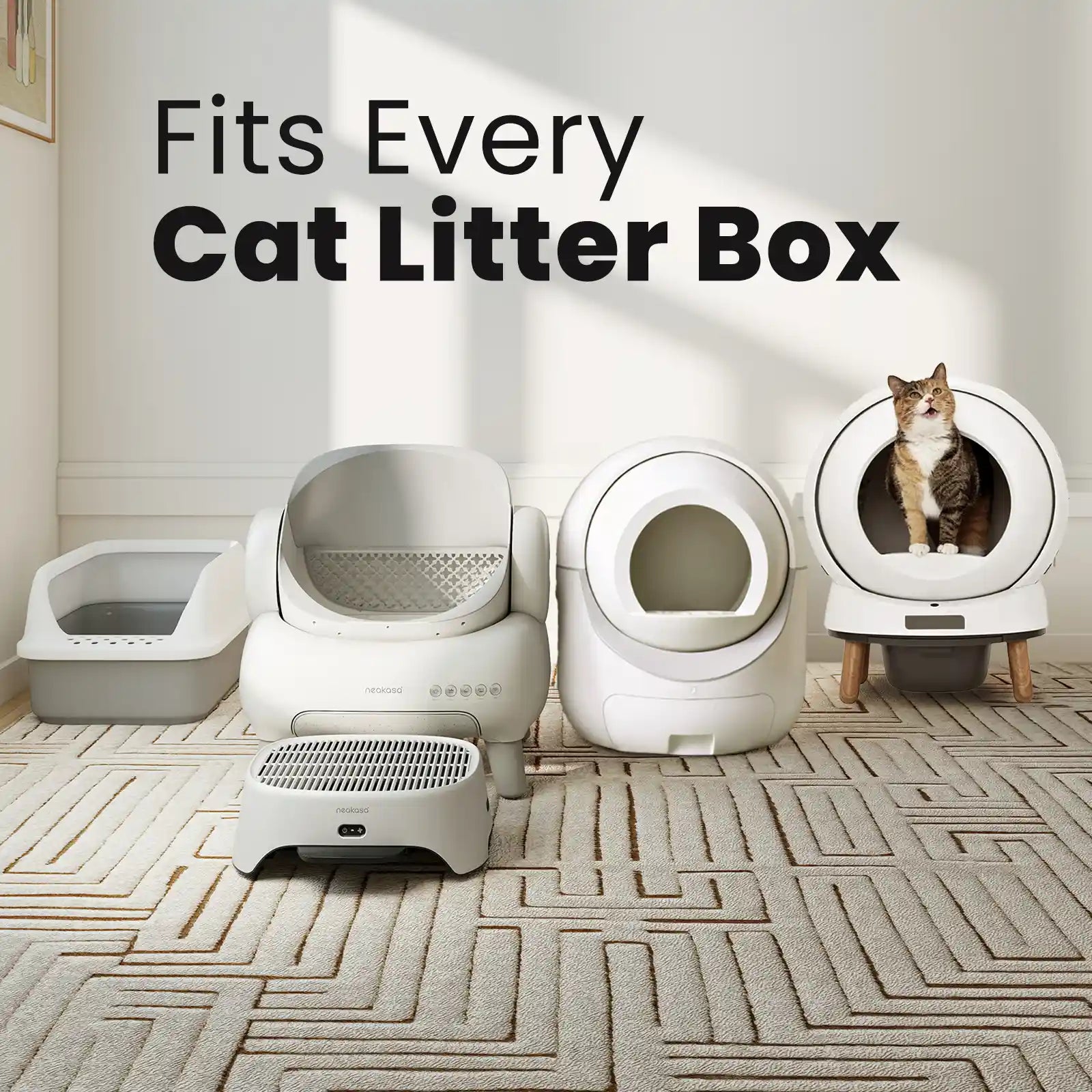 Neakasa AirStep Deodorizing Air-Purifying Cat Litter Step