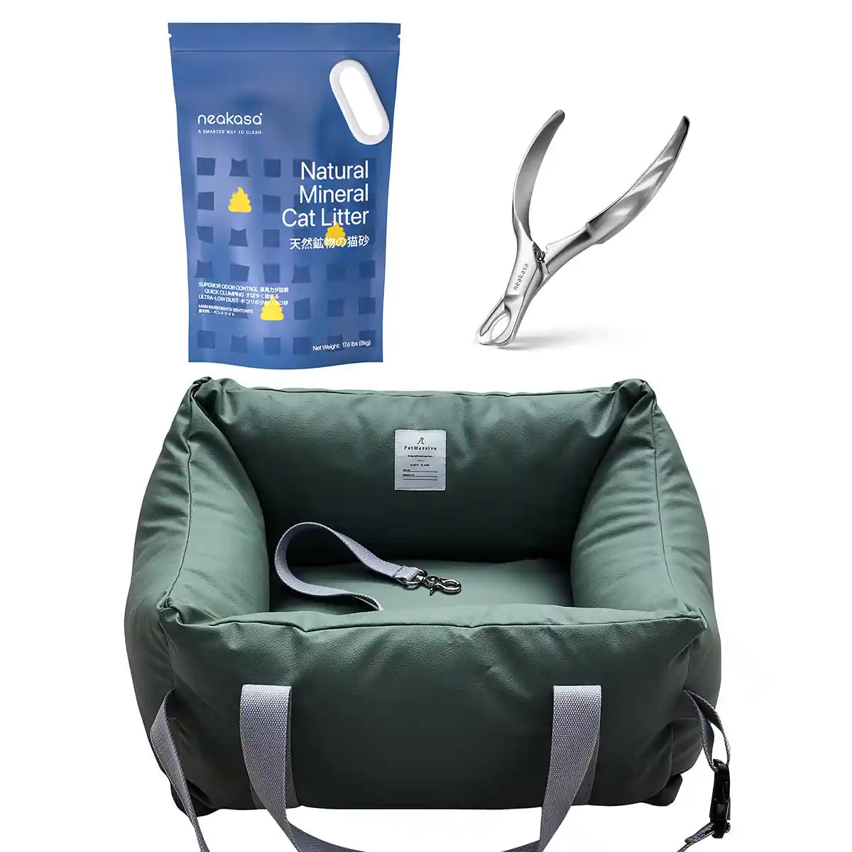 Dog Seat + Nail Clipper + Litter Bundle