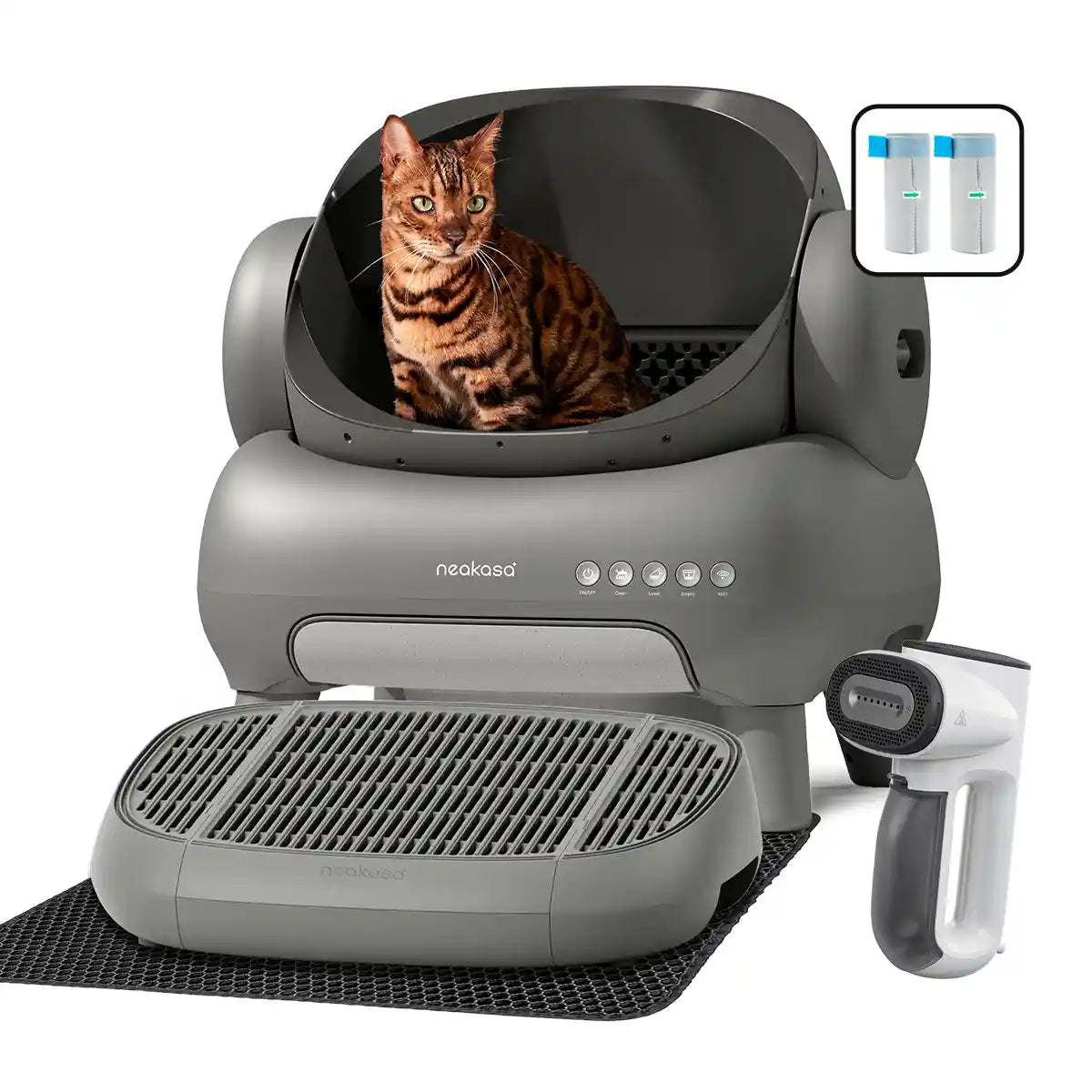M1 Litter Box with Step + Magic 1 Vacuum Steamer Bundle