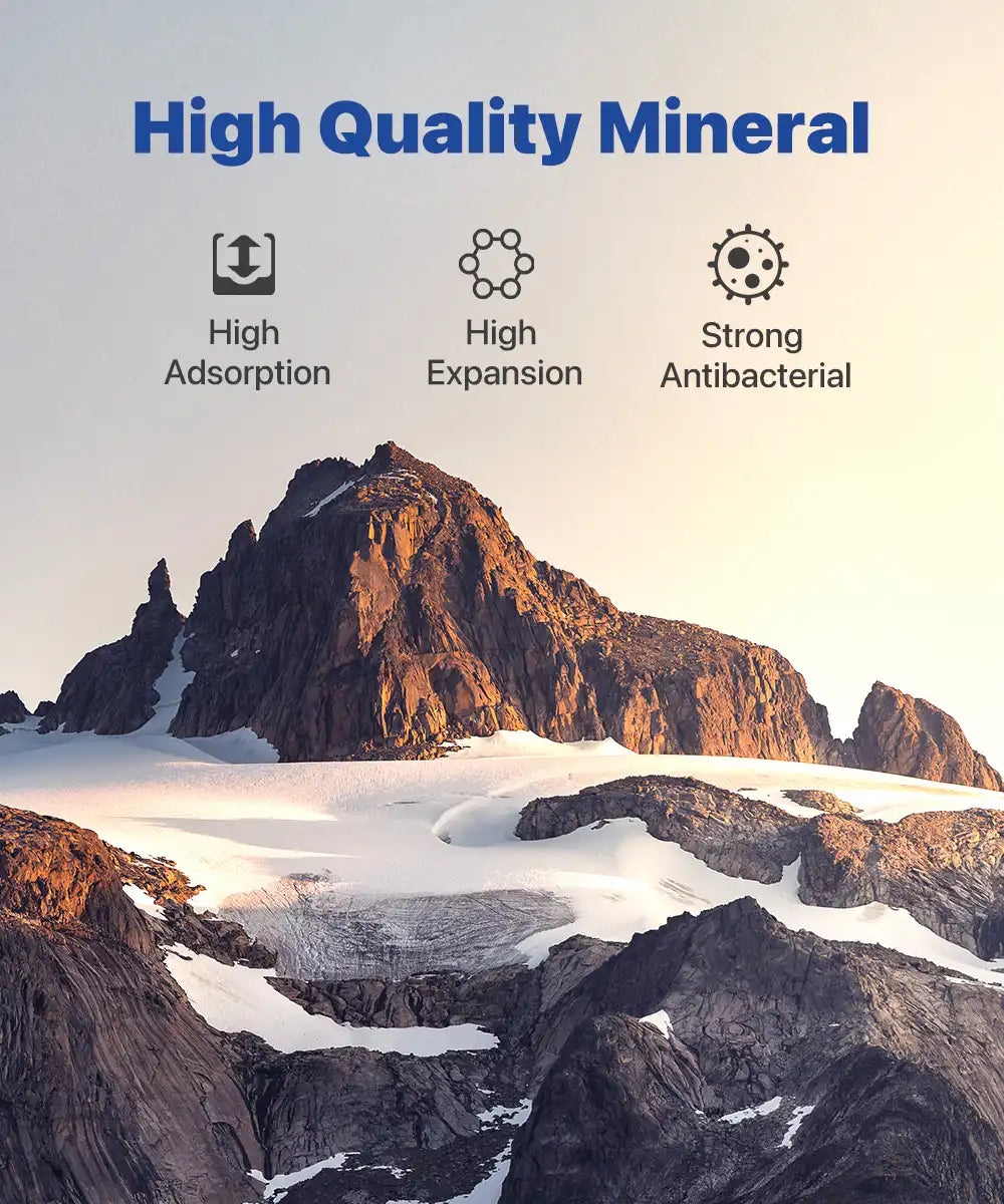 High Quality Mineral. High Adsorption, High Expansion, Strong Antibacterial