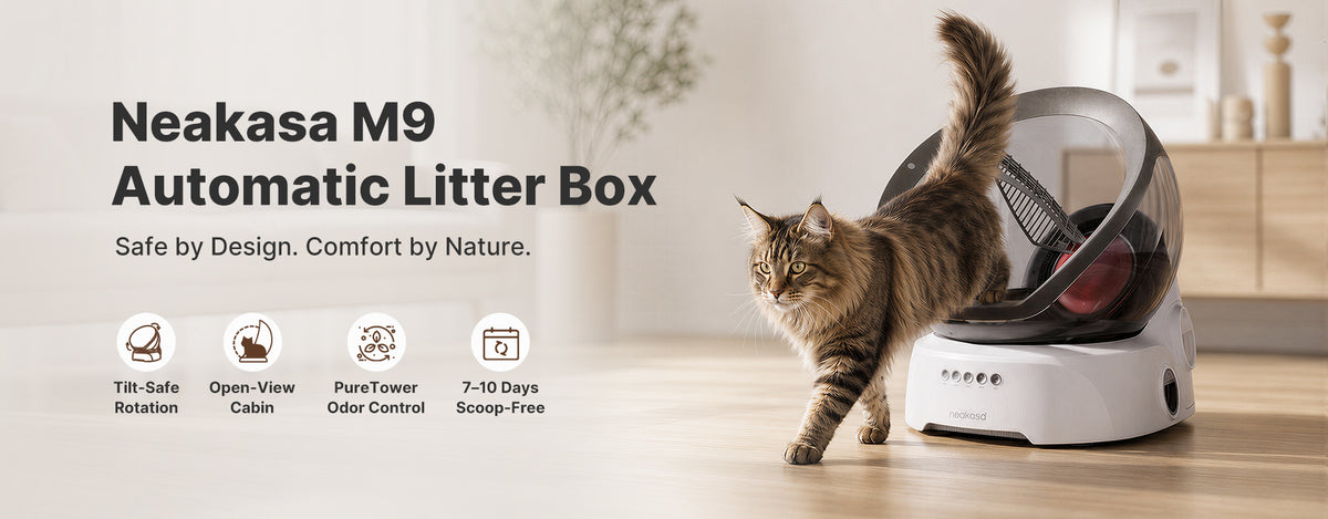 Neakasa M9 smart litter box key features overview banner