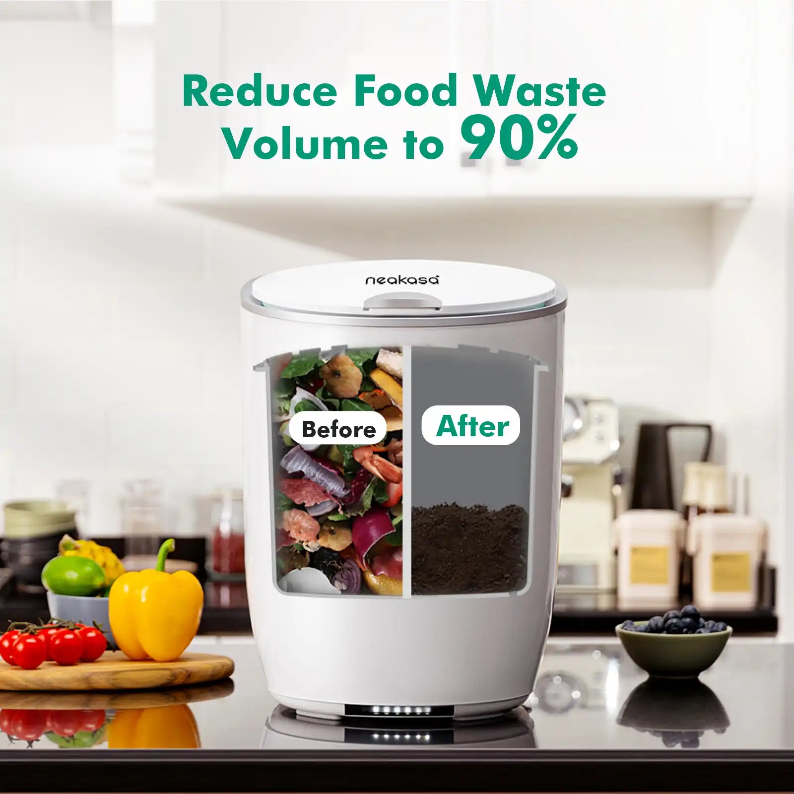 Electric Composter for Kitchen Reduce Food Waste, mbnk-us