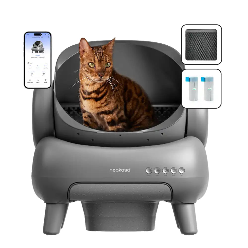 neakasa m1 self cleaning litter box, m1-us-grey, m1-eu-grey