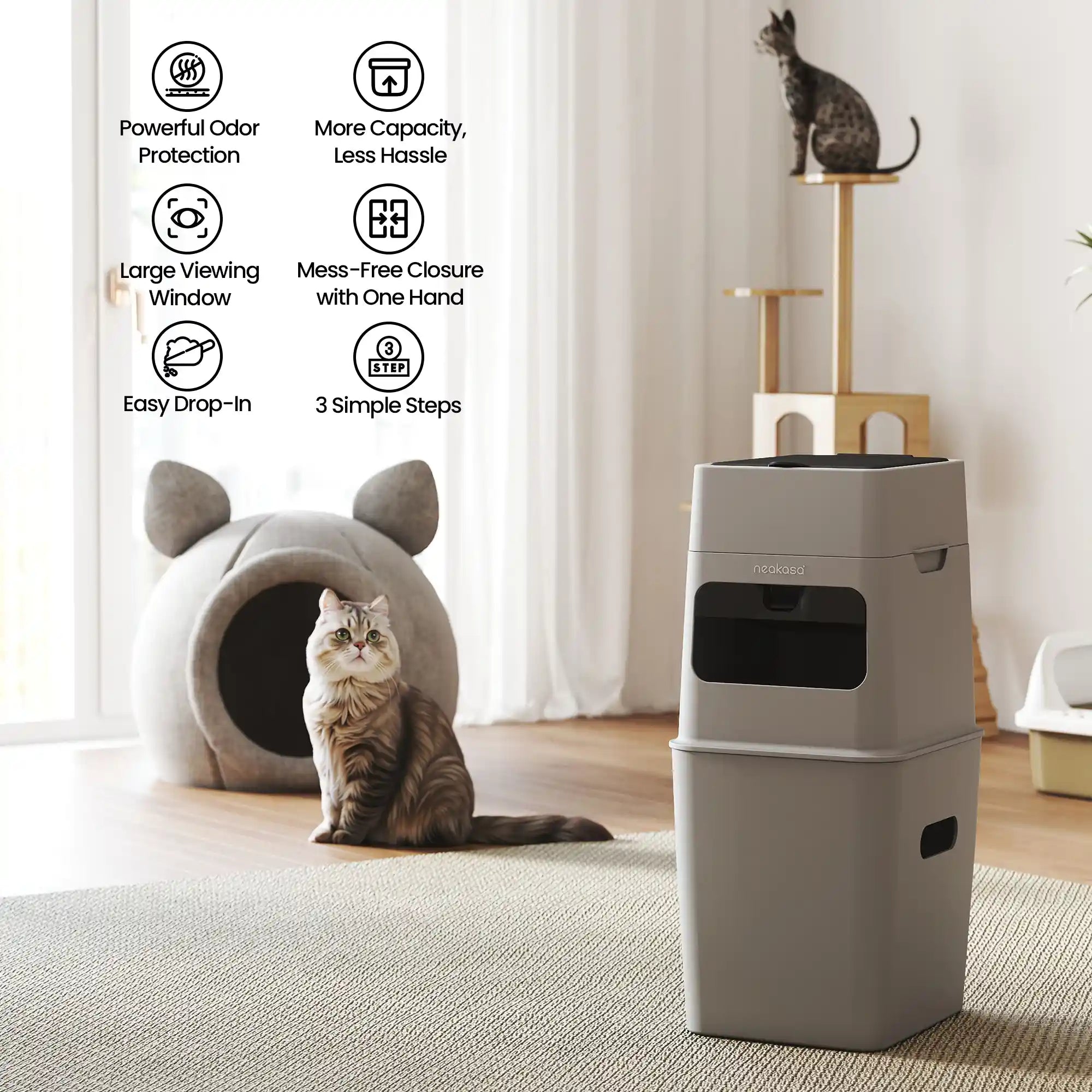 Neakasa PooGuard Pet Waste Disposal Bin