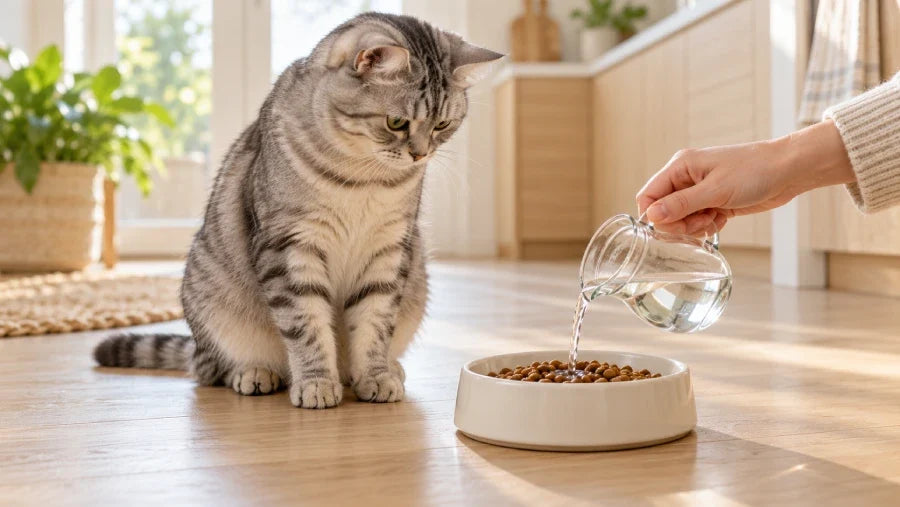 Can I Add a Little Water in Dry Cat Food cover