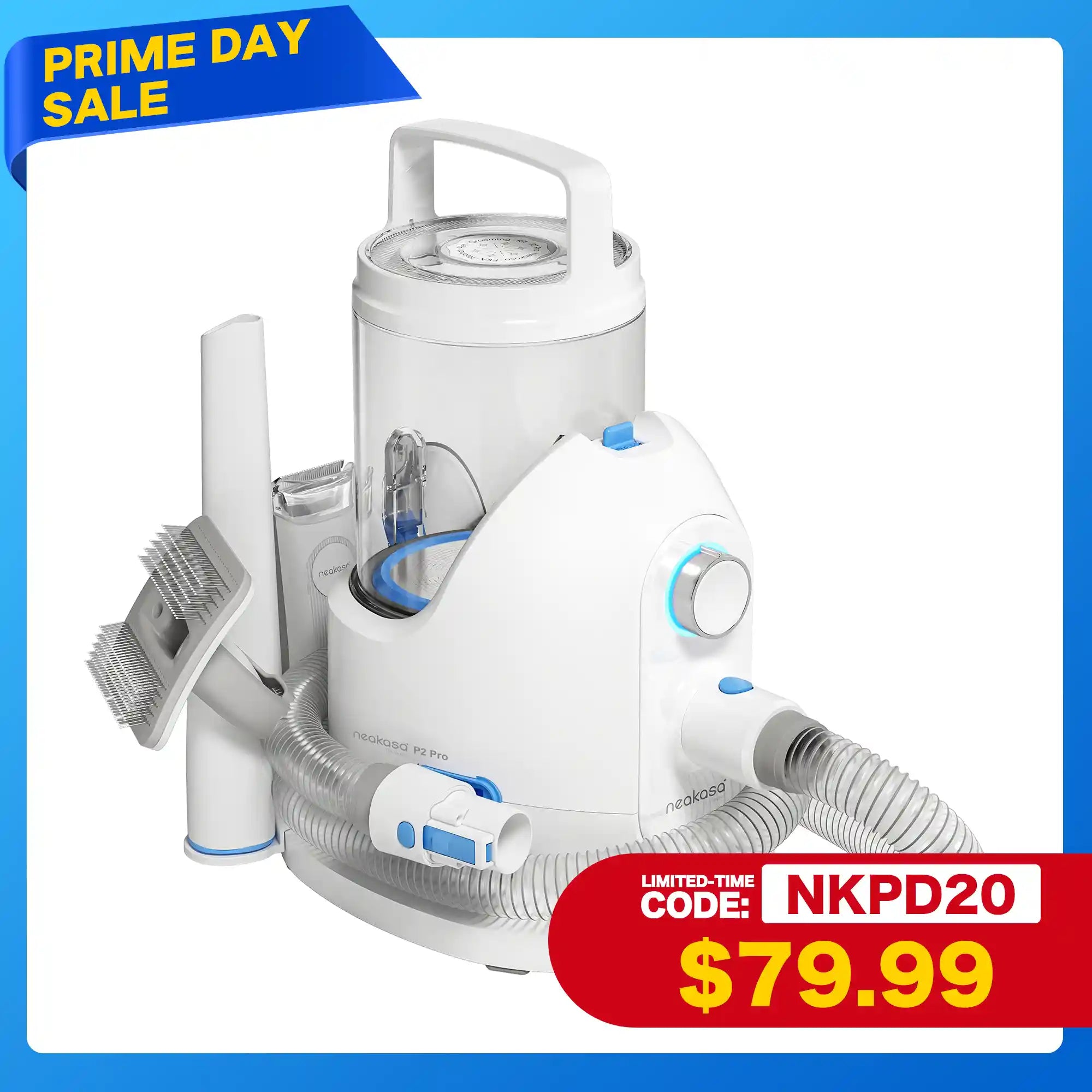 Neakasa P2 Pro 5-in-1 Dog Cat Grooming Kit with Vacuum