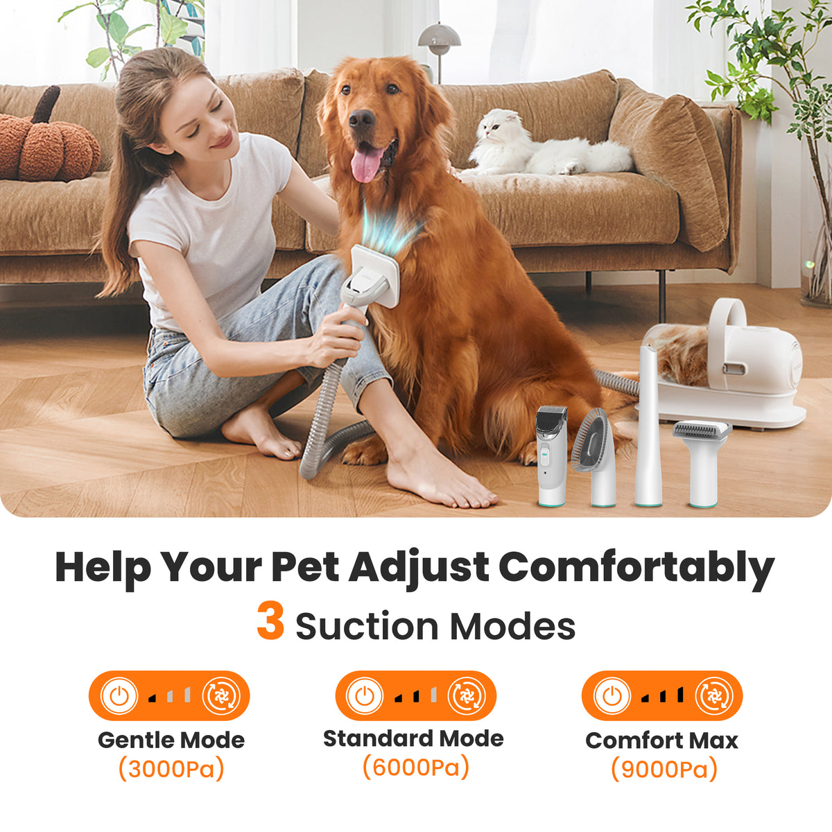 Neakasa P1 Pro 6-in-1 Pet Grooming Vacuum Kit