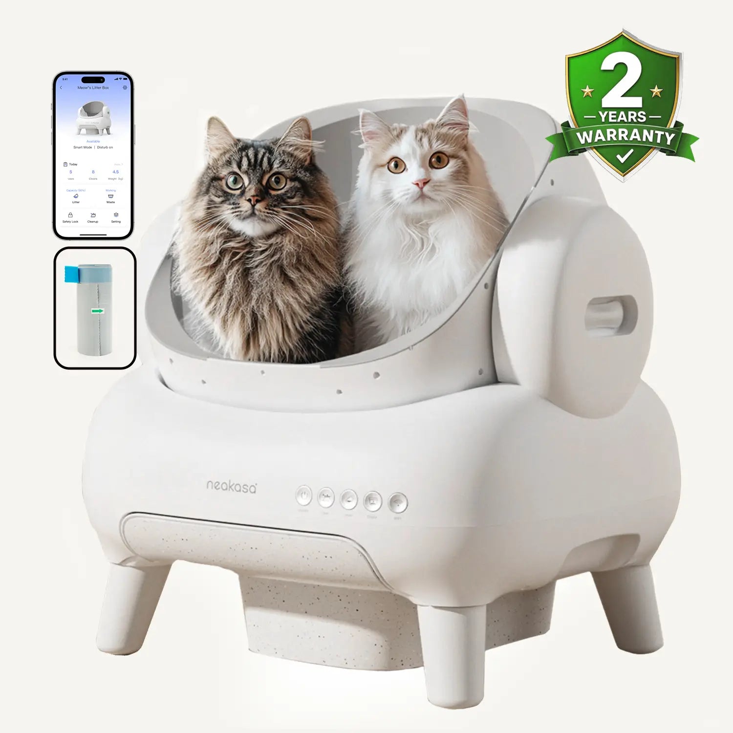 Neakasa M1 Lite Plus Open-Top Self-Cleaning Cat Litter Box