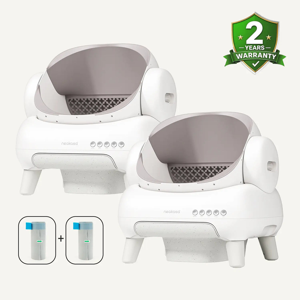 Neakasa M1 Lite Self-Cleaning Cat Litter Box 2-Pack Bundle