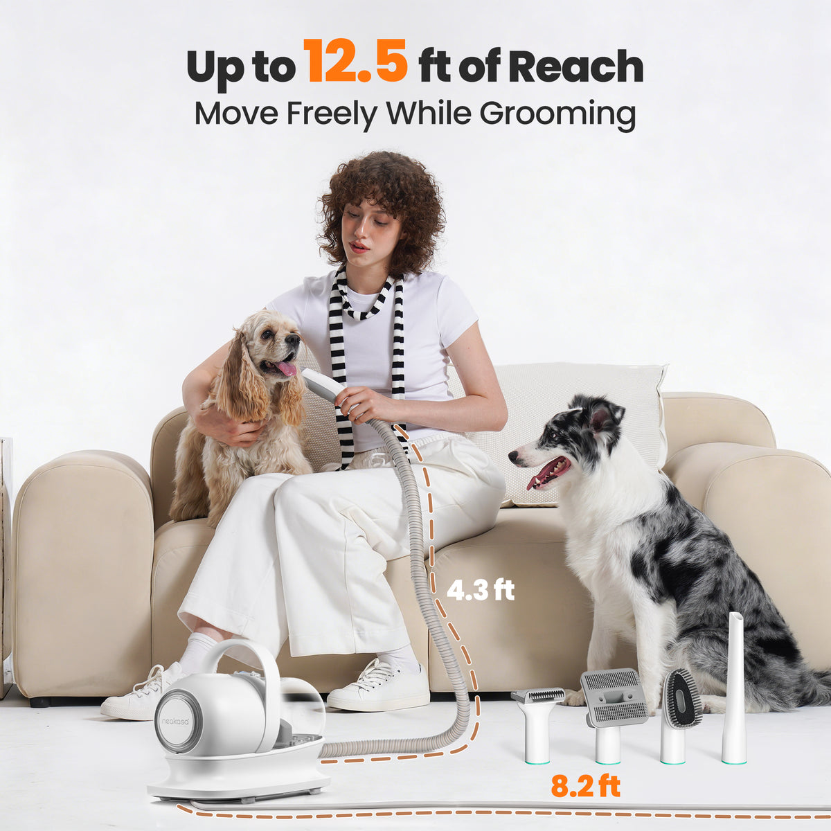 Neakasa P1 Pro 6-in-1 Pet Grooming Vacuum Kit