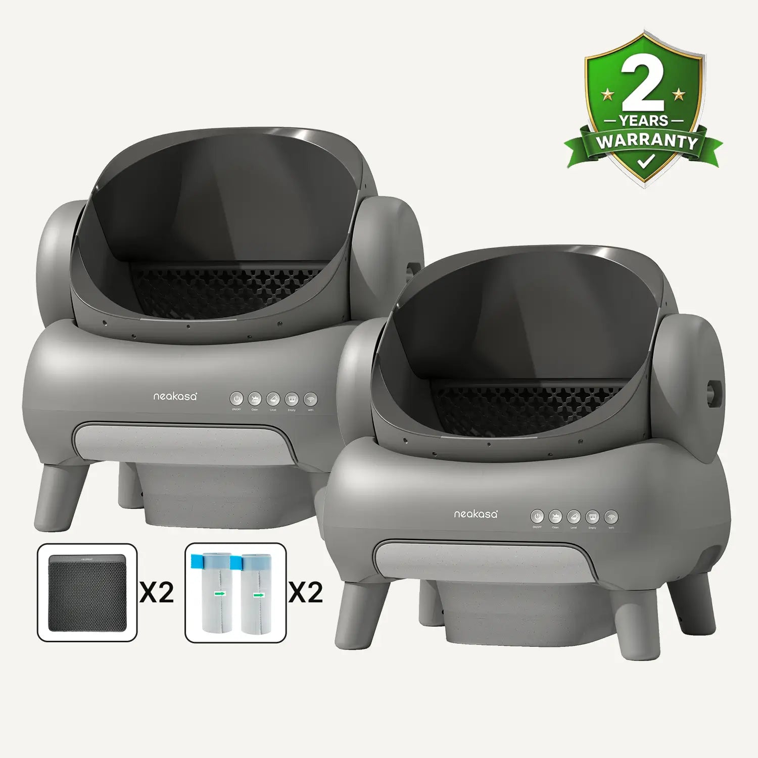 Neakasa M1 Plus Automatic Litter Box Bundle for Multi-Cat Homes CA