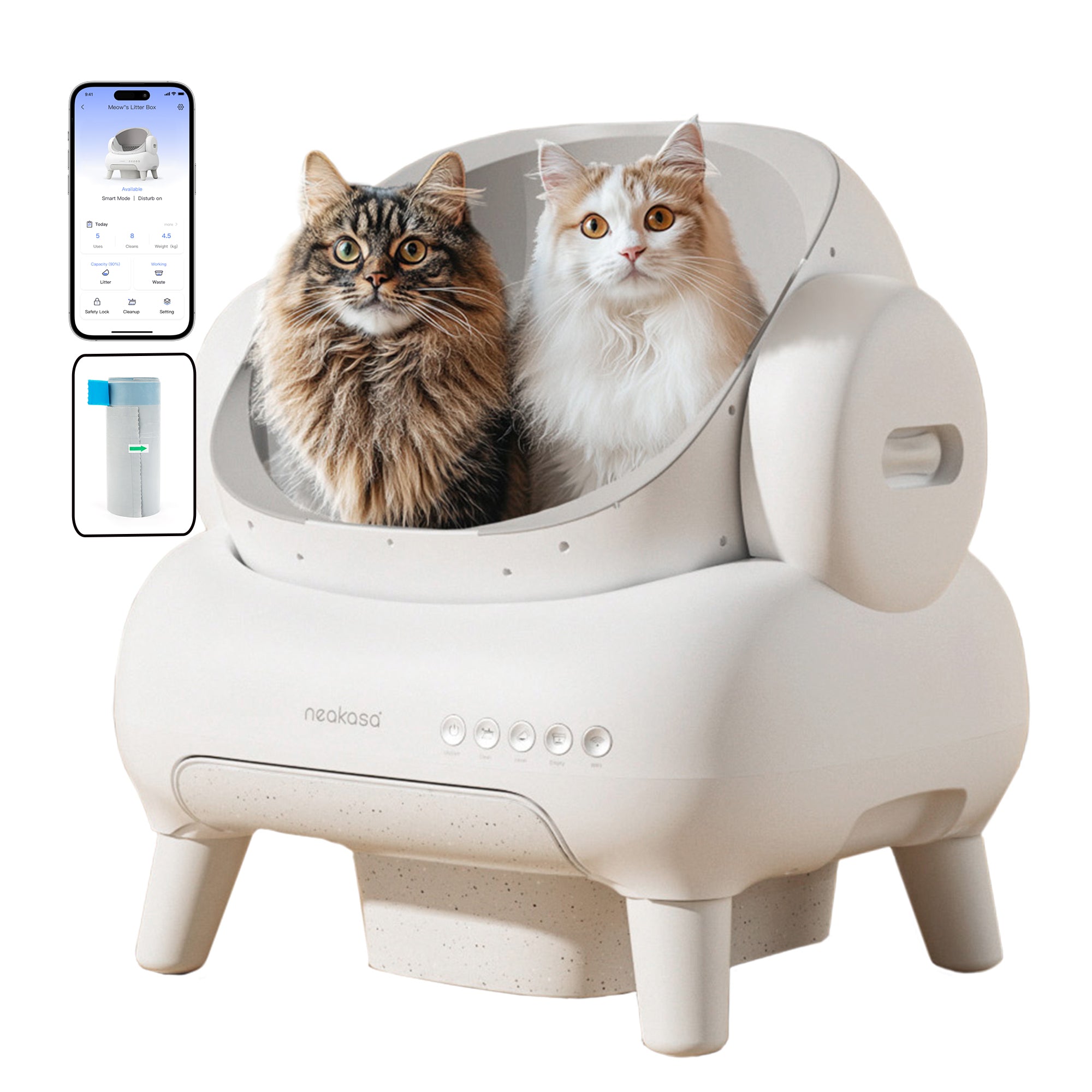 Neakasa M1 Lite Open-Top Self-cleaning Cat Litter Box