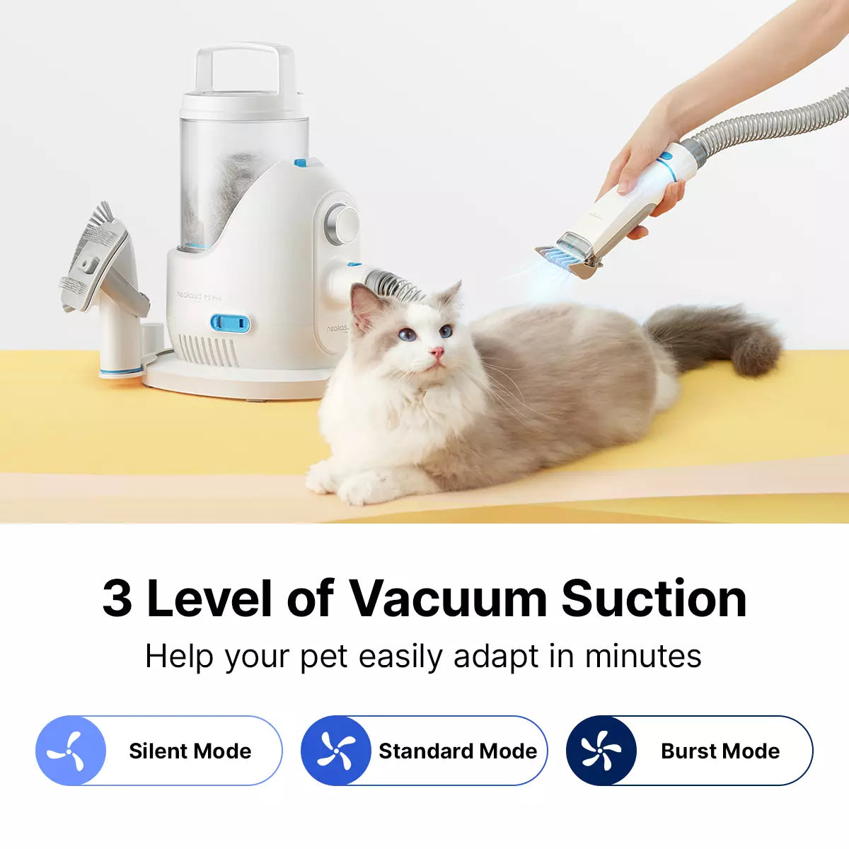 Neakasa P2 Pro Dog Grooming Kit & Vacuum for Dogs Cats | Vacuum For Pet Hair - Neabot p2-us-grey, p2-us-blue, p2-eu-grey, p2-eu-blue