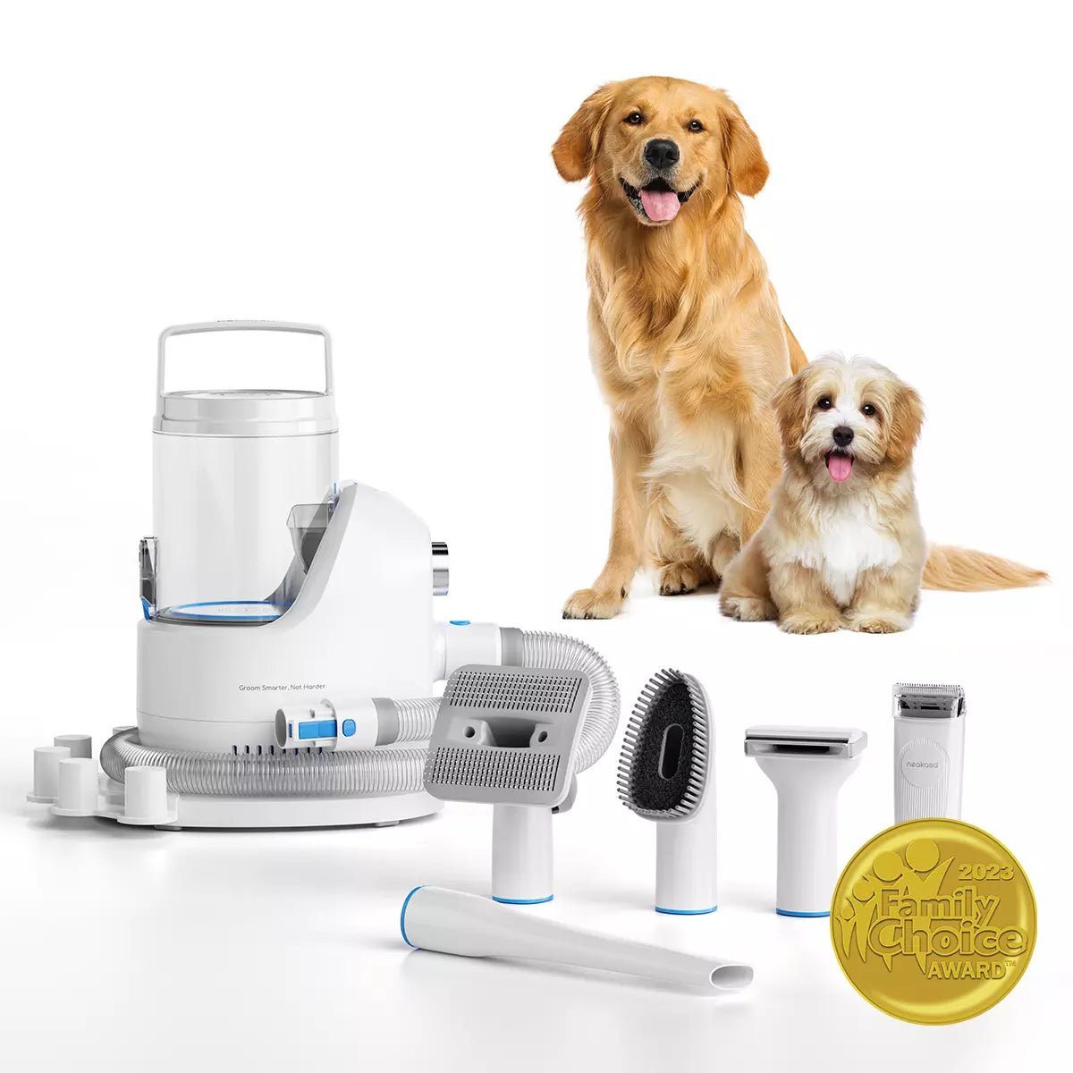 Neakasa P2 Pro Dog Grooming Kit & Vacuum for Dogs Cats | Vacuum For Pet Hair - Neabot  p2-us-grey, p2-us-blue, p2-eu-grey, p2-eu-blue