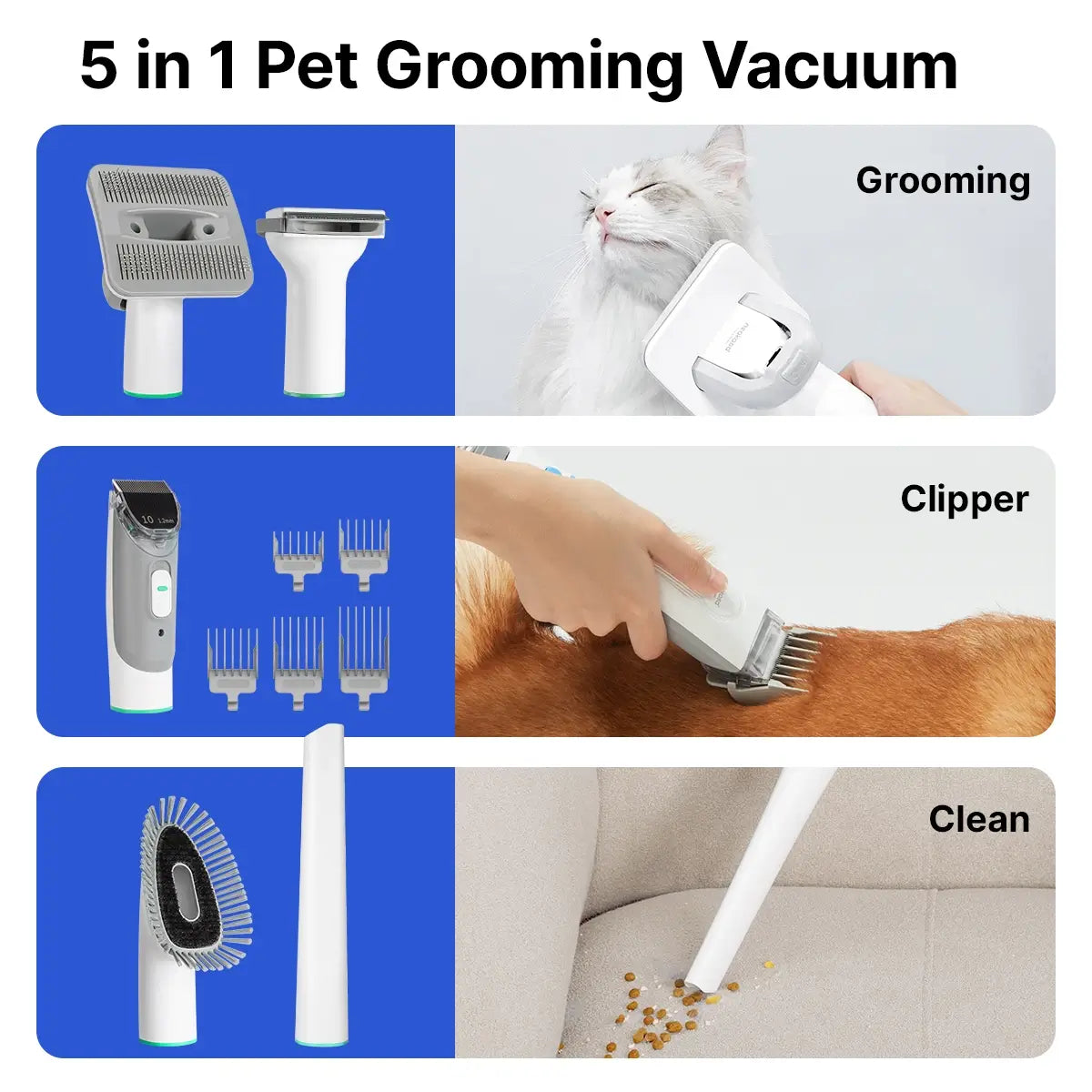 Neakasa P1 Pro 5-in-1 Pet Grooming Vacuum for Dogs Cats