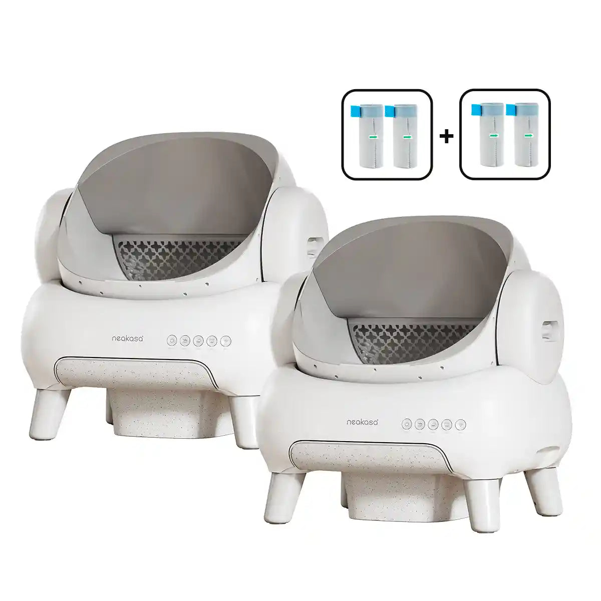 M1 Lite Plus Litter Box x2 + 2 Rolls M1 Bags Bundle