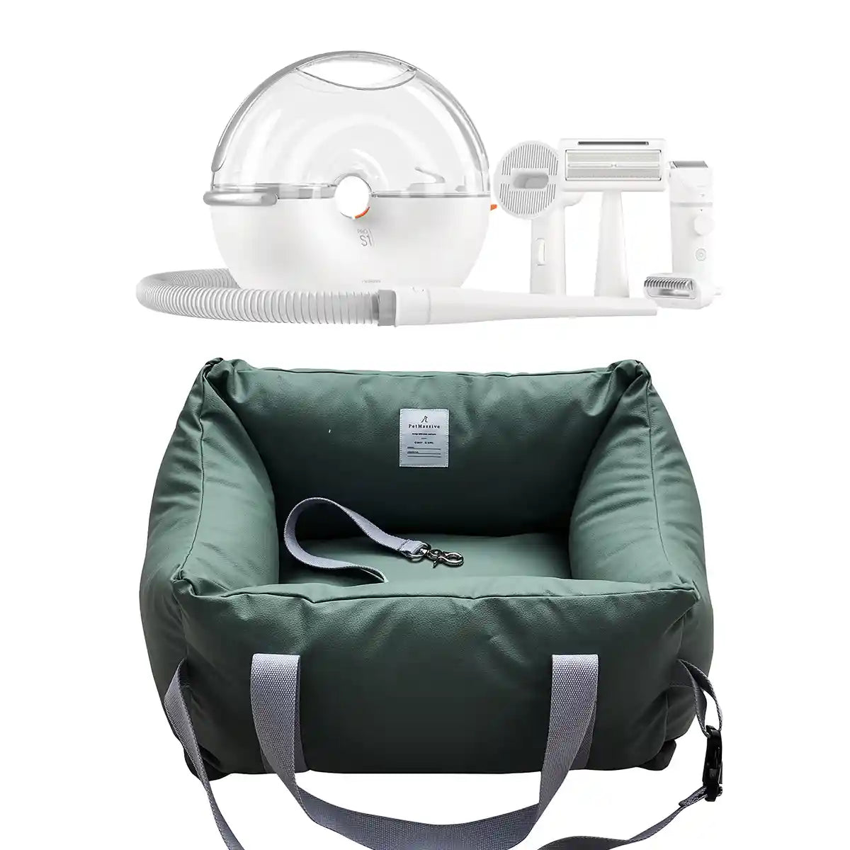 Dog Seat + S1 Lite Dog Grooming Vacuum Bundle