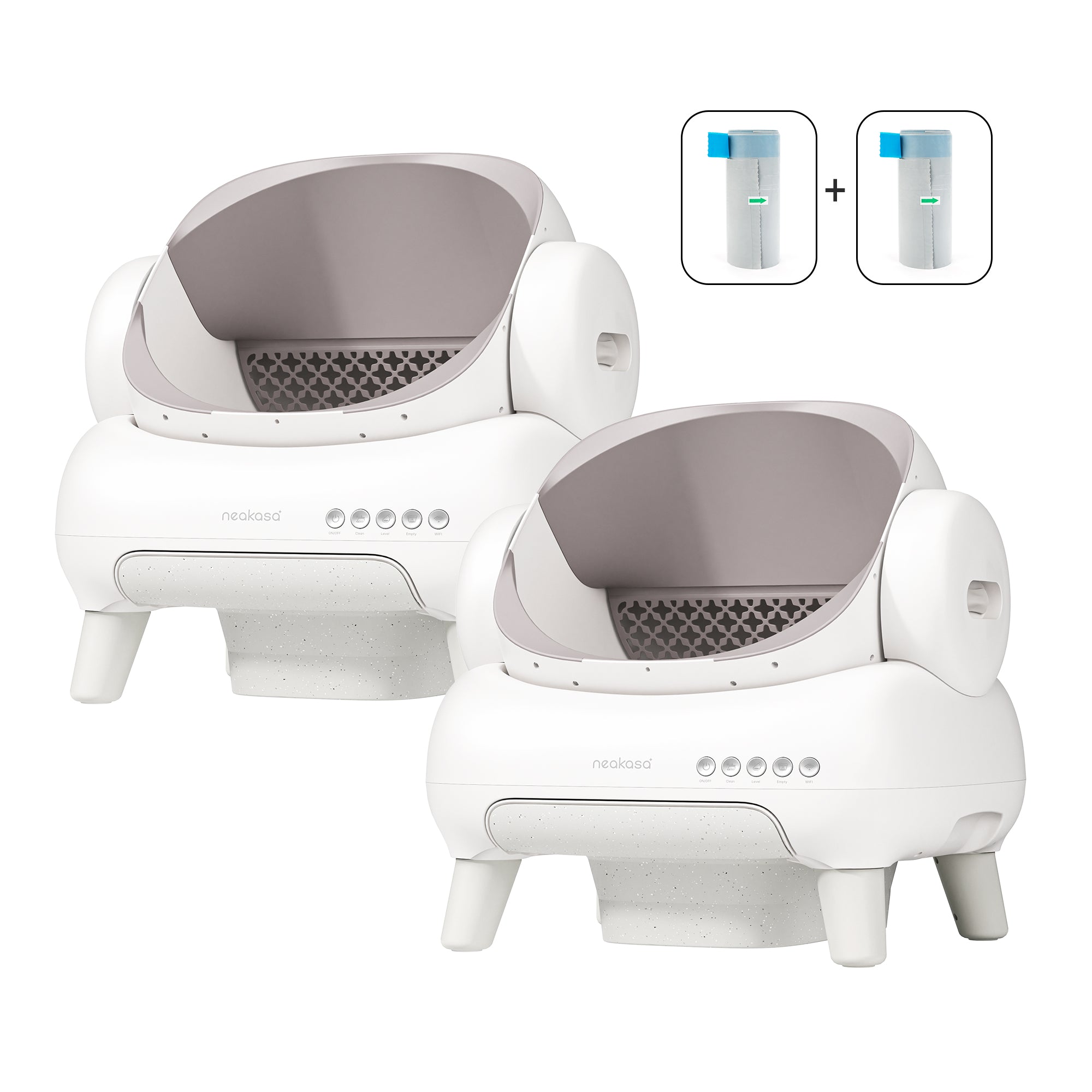Neakasa M1 Lite Self-Cleaning Cat Litter Box 2-Pack Bundle