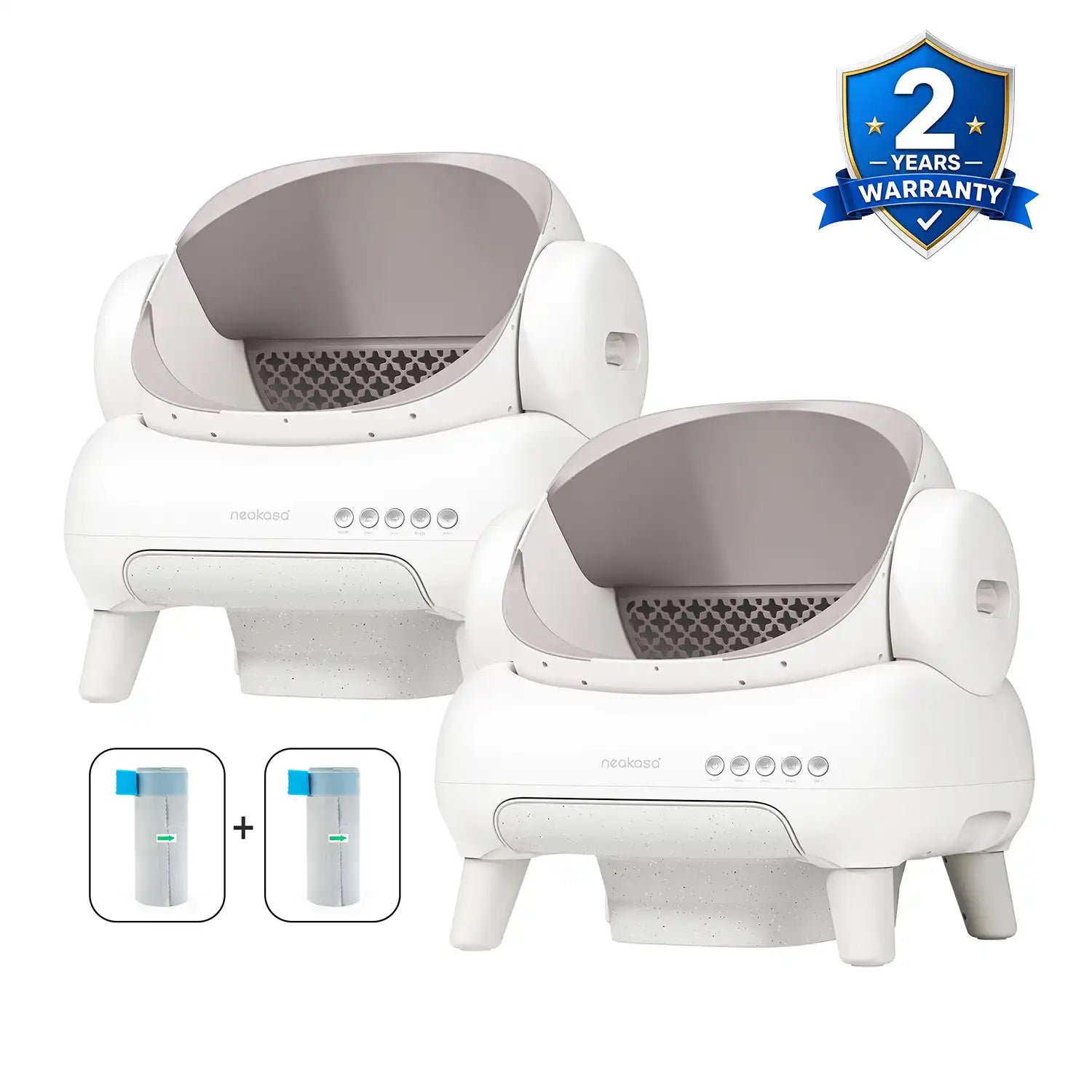 Neakasa M1 Lite Self-Cleaning Cat Litter Box 2-Pack Bundle