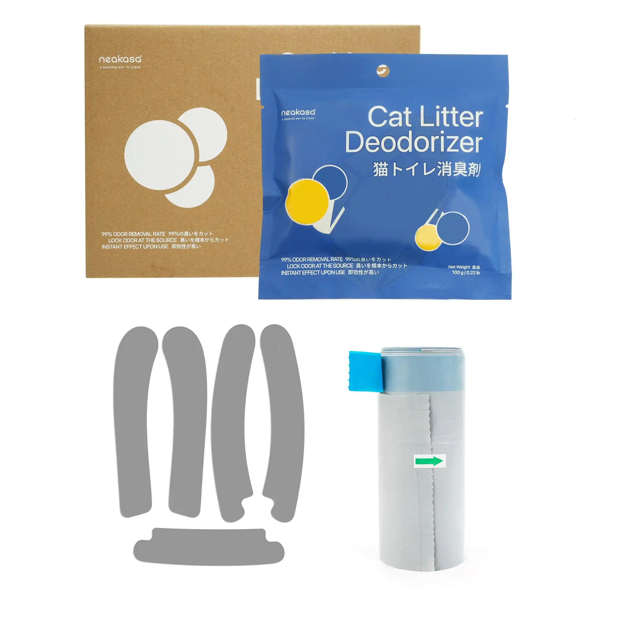 One-Year Accessory Kits for Neakasa M1 Open-Top Self Cleaning Cat Litter Box, m1-essential