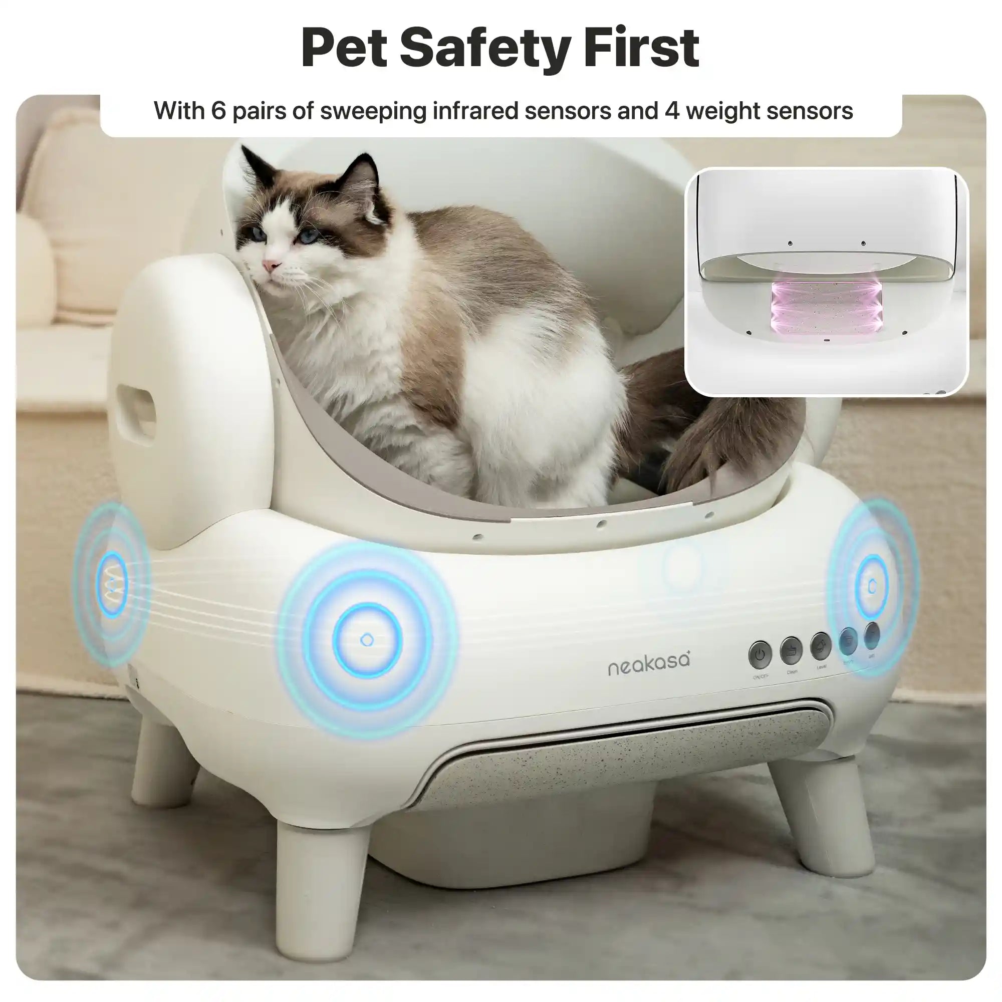 Neakasa M1 Lite Open-Top Self-Cleaning Cat Litter Box