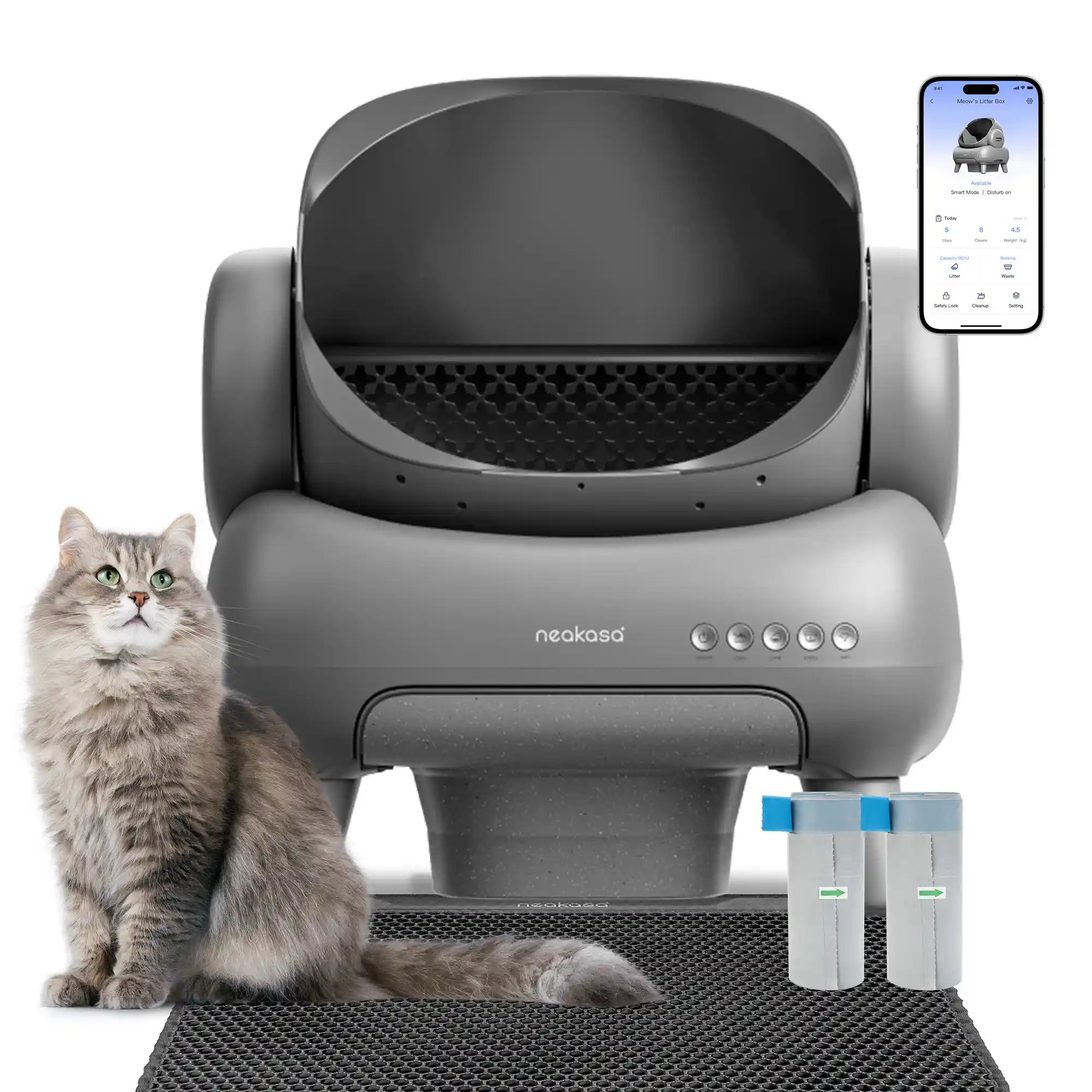 Official | Neakasa M1 Plus Open-Top Self Cleaning Cat Litter Box