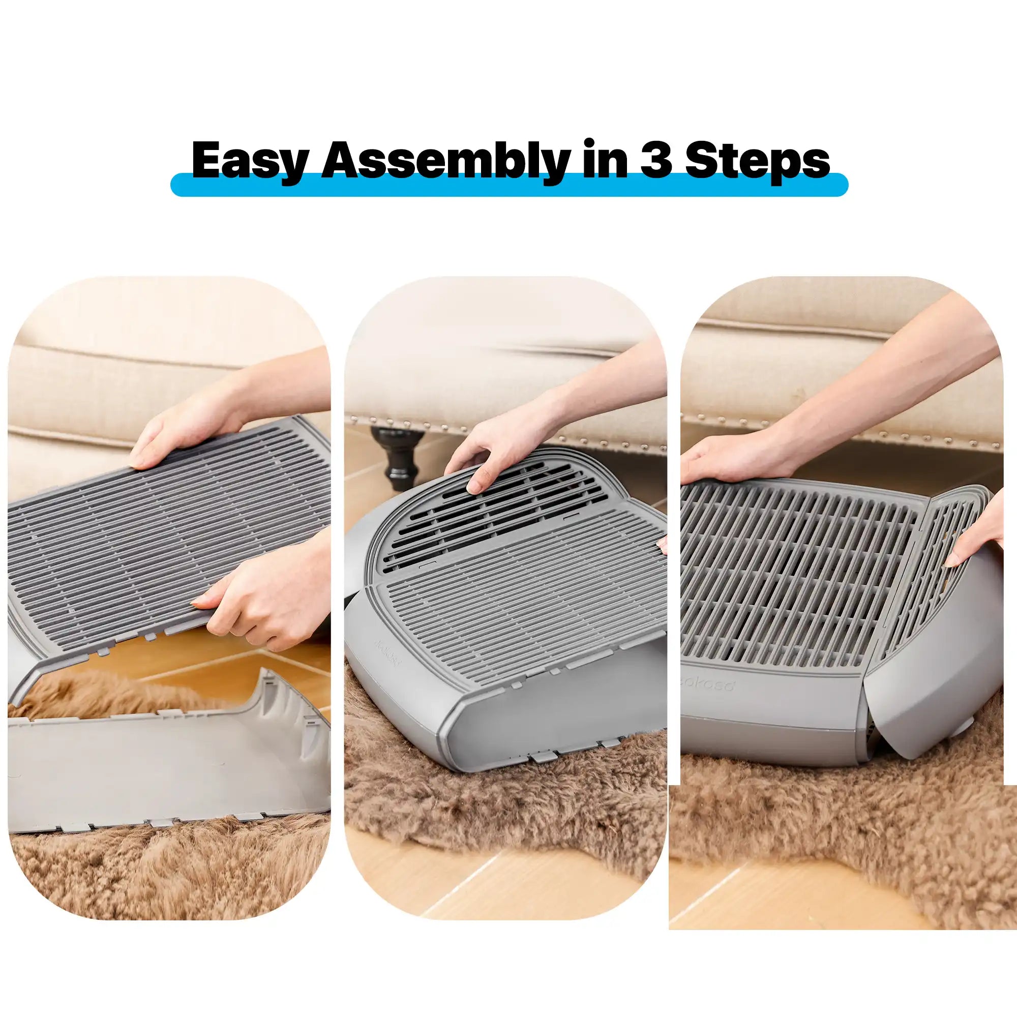 Cat Litter Ramp Step for Neakasa M1 and Other Litter Boxes Grey
