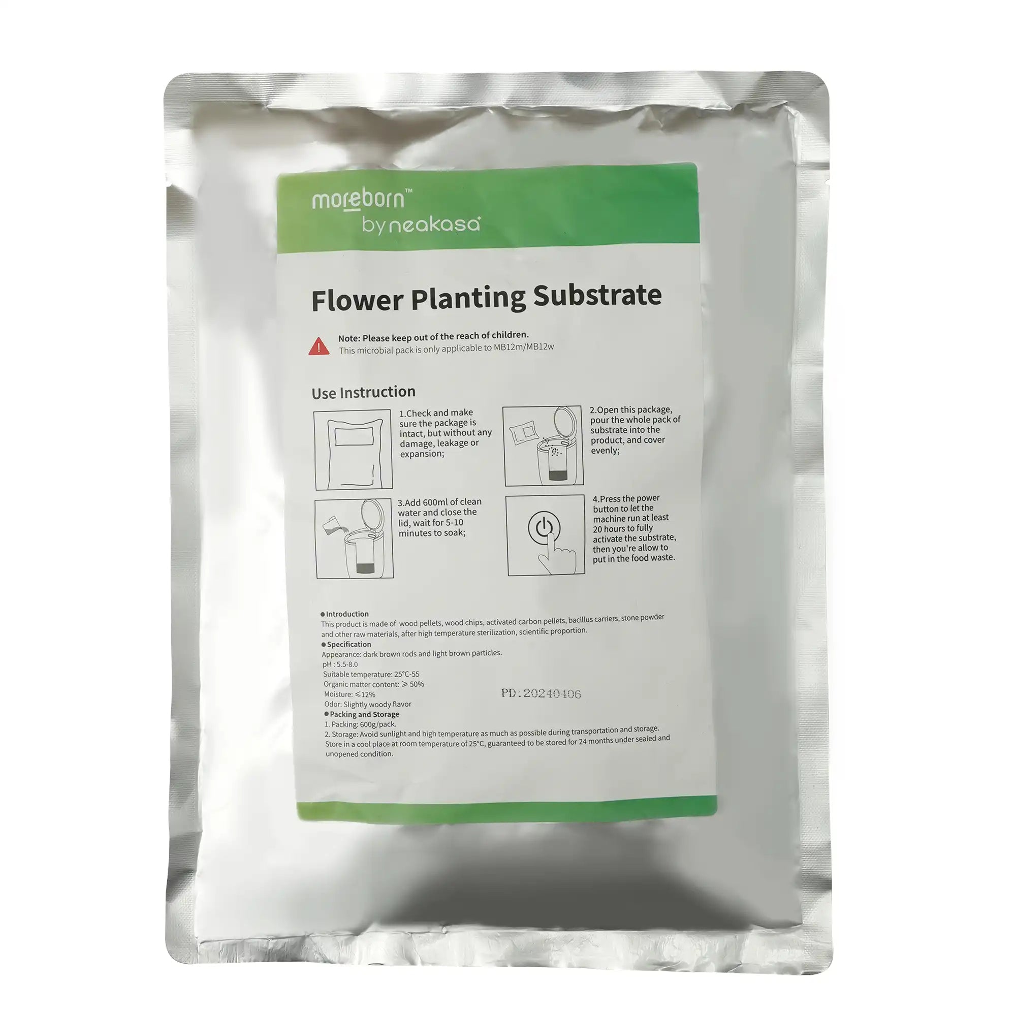 Microbial Decomposition Powder Packet for Neakasa Electric Composter