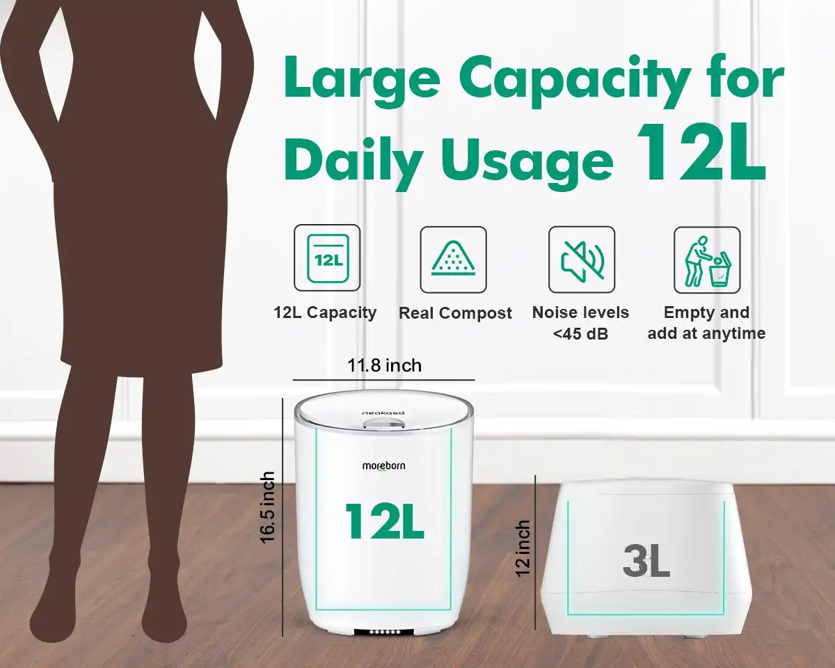 Neakasa kitchen composter, 12L large capacity