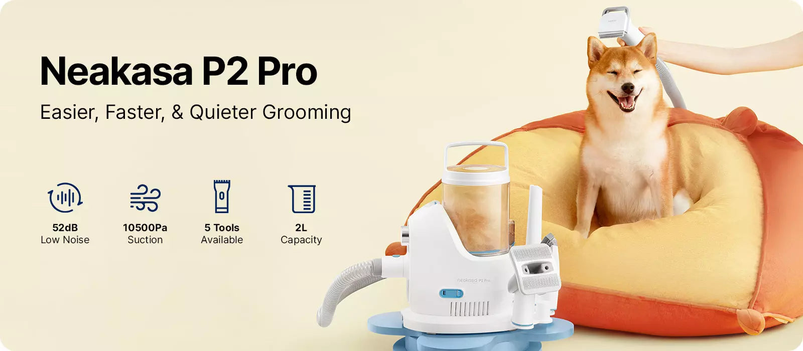 neakasa p2 pro pet grooming vacuum