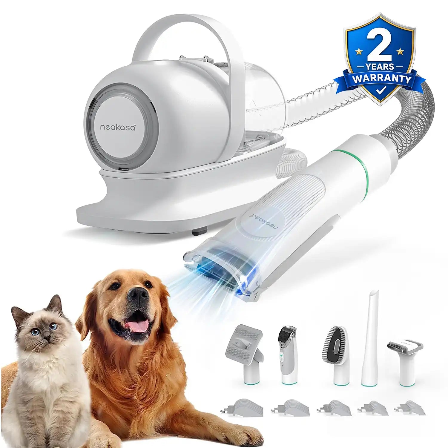 Neakasa P1 Pro — 5-in-1 Low-Noise Pet Grooming Vacuum Neakasa P1 Pro — 5-in-1 Low-Noise Pet Grooming Vacuum