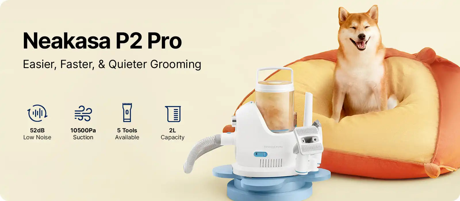 neakasa p2 pro pet grooming vacuum