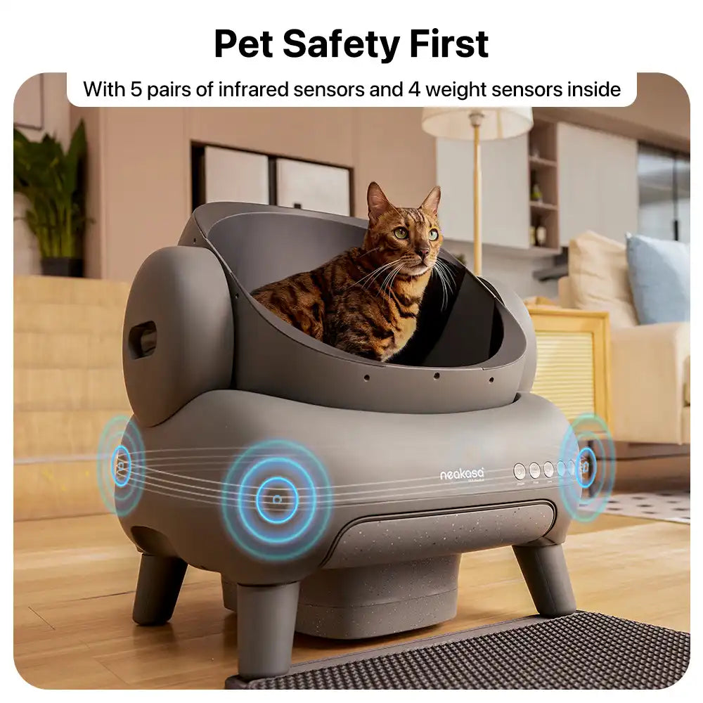 Neakasa M1 Automatic Smart Cat Litter Box with Safety Sensors, M1-US-Grey, M1-EU-Grey