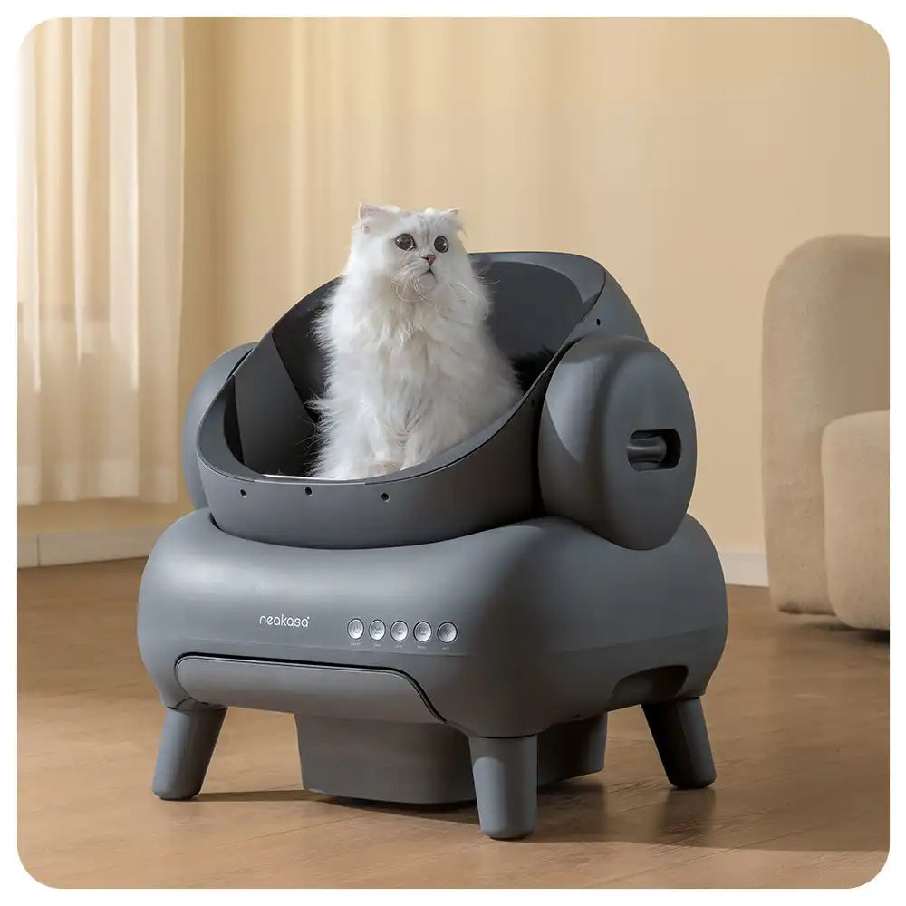 Self-cleaning neakasa m1 automatic cat litter box for multiple cats, m1-us-grey, m1-eu-grey