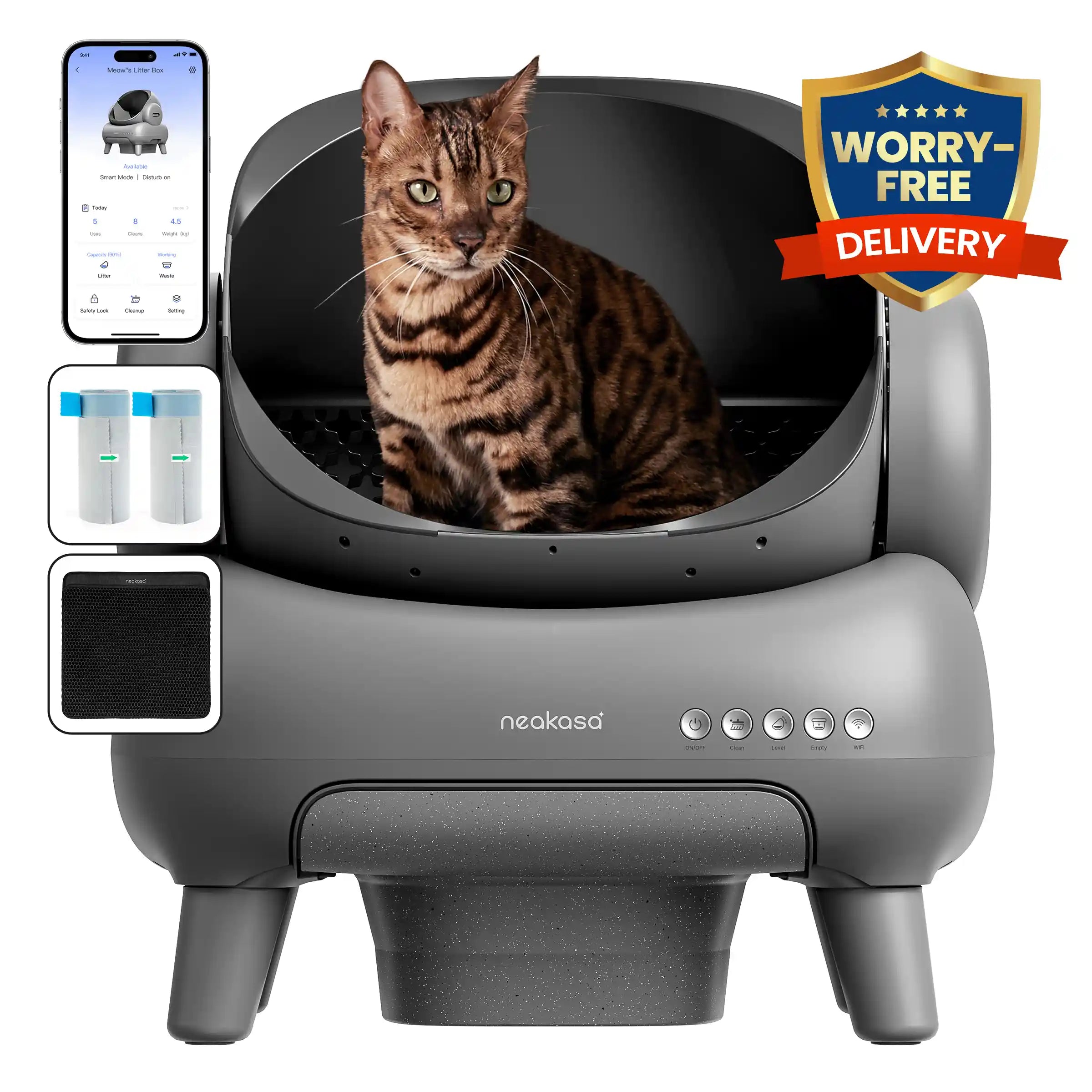 Neakasa M1 Plus Open Top Self-Cleaning Cat Litter Box
