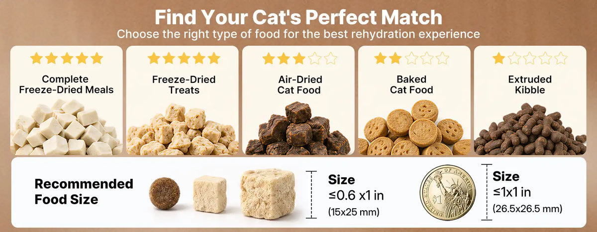 Recommended pet food types for the Neakasa Riko