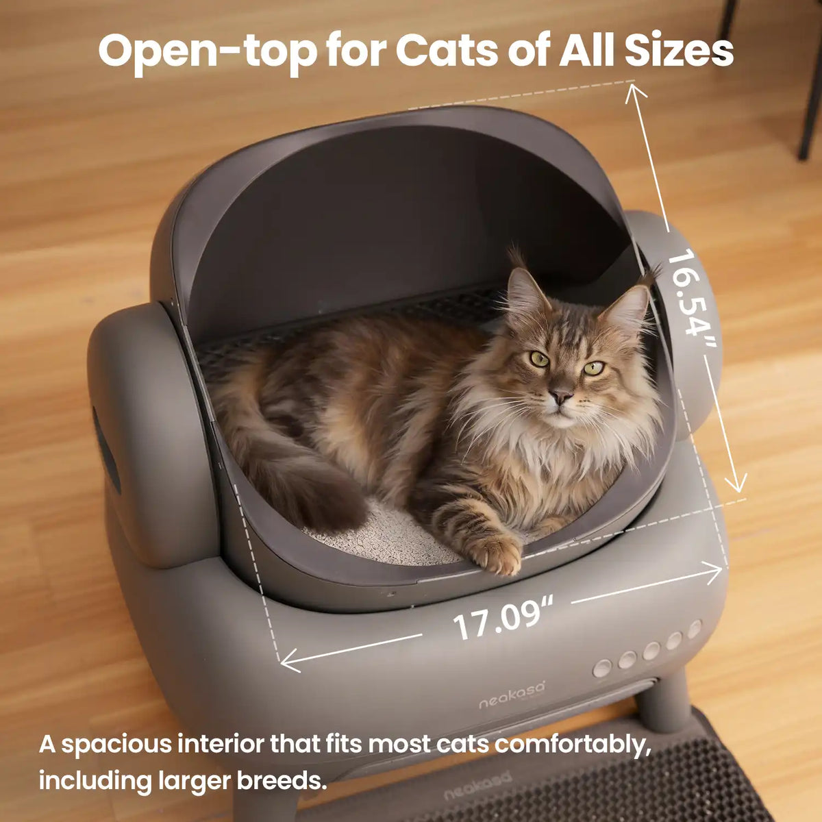 Neakasa M1 Self-Cleaning Cat Litter Box | Open-Top Automatic Design