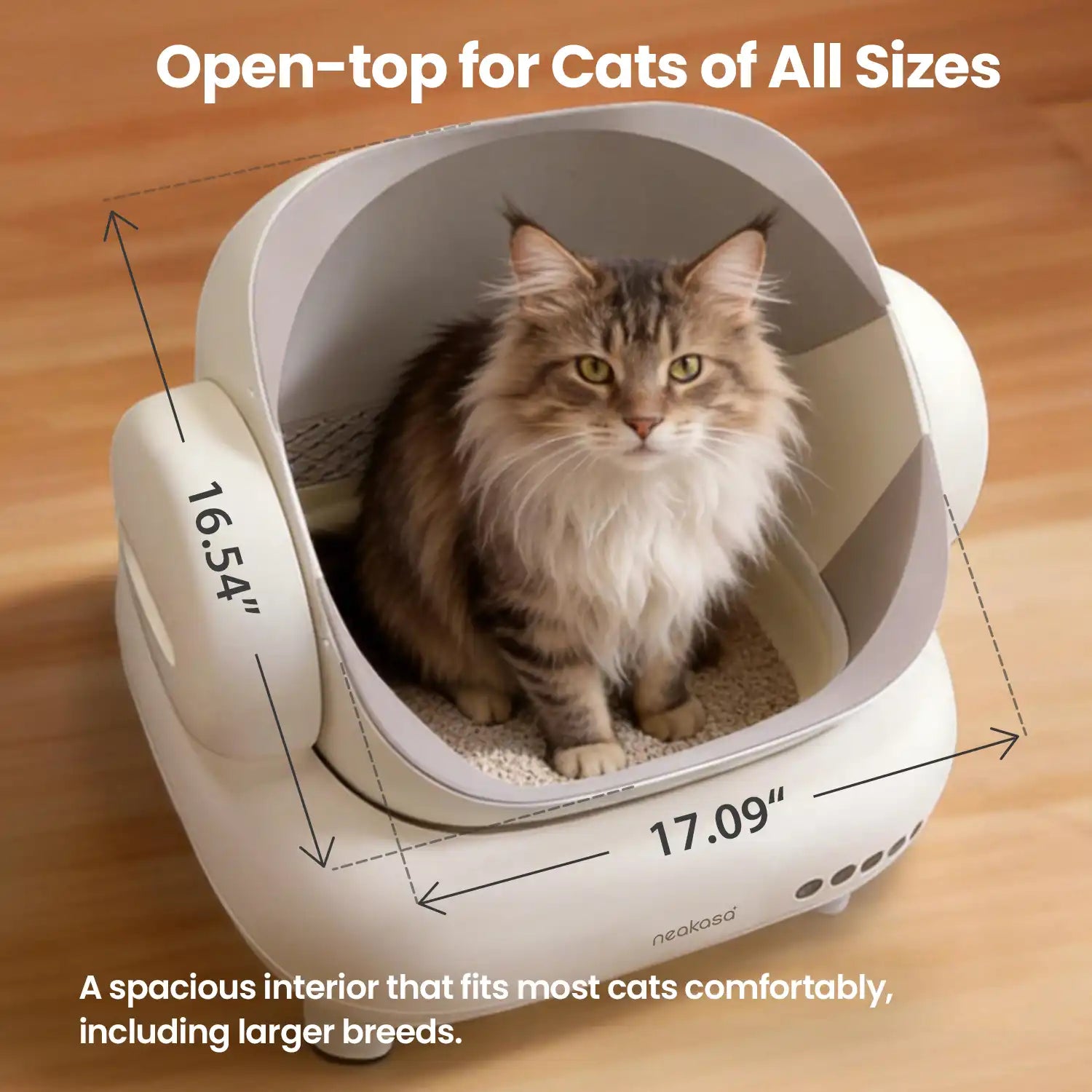 Neakasa M1 Lite Plus Open-Top Self-Cleaning Cat Litter Box