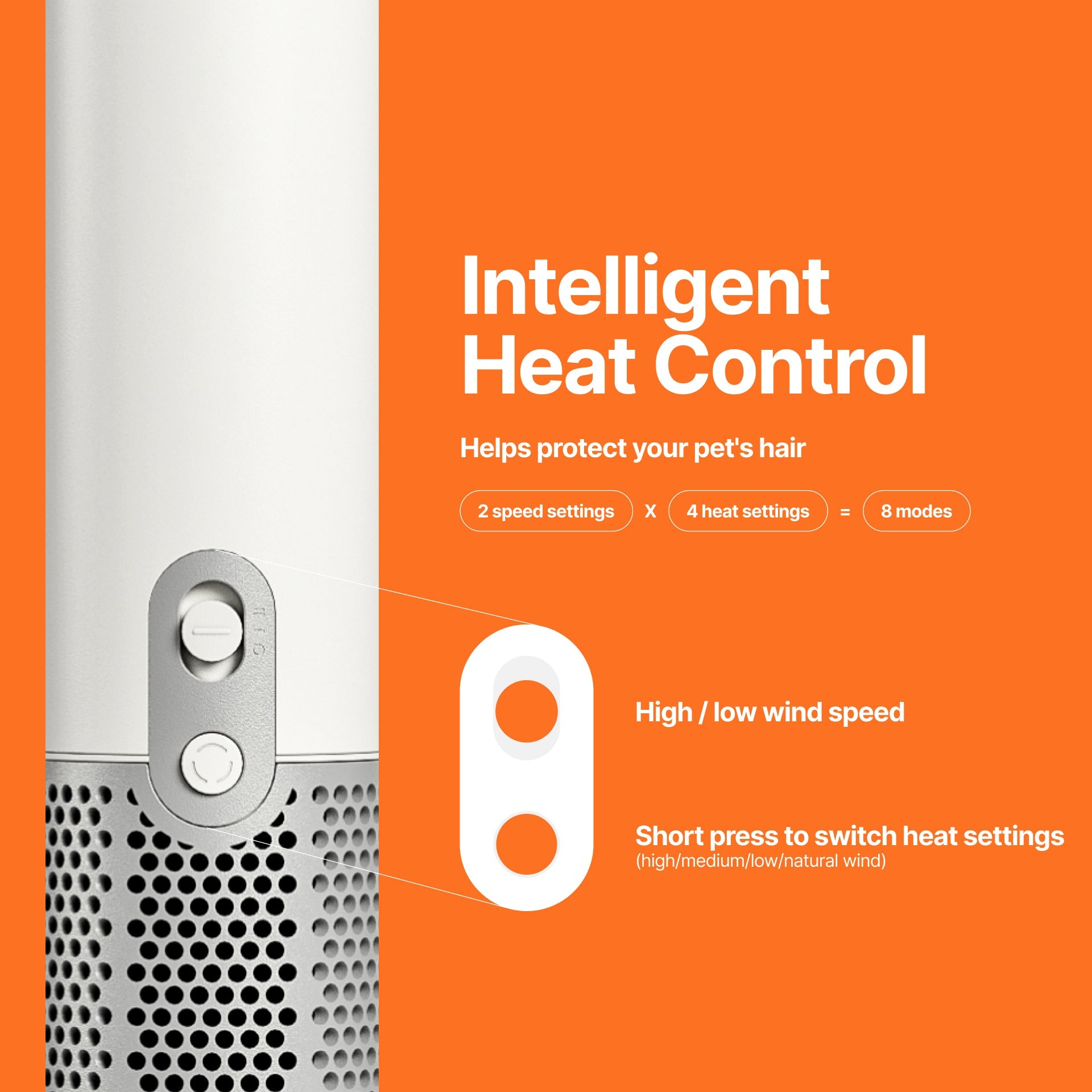 dog grooming dryer low heat settings